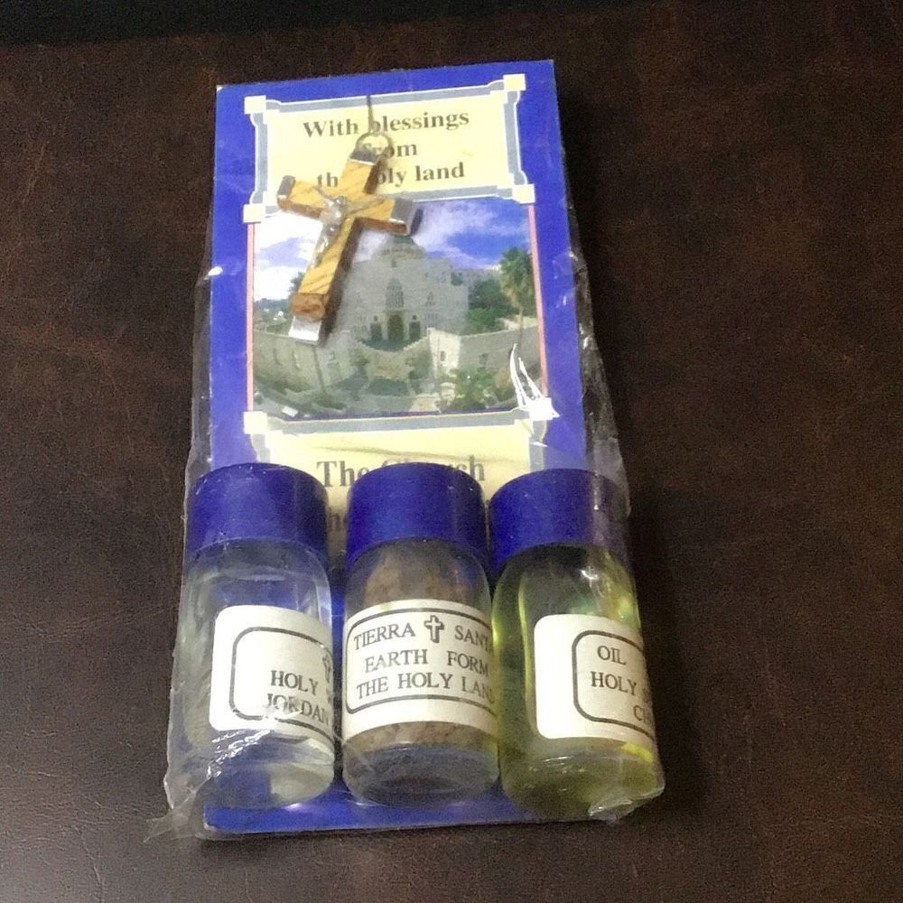 Vintage Religious artifacts from the holy land, Church of the Annunciation, incl